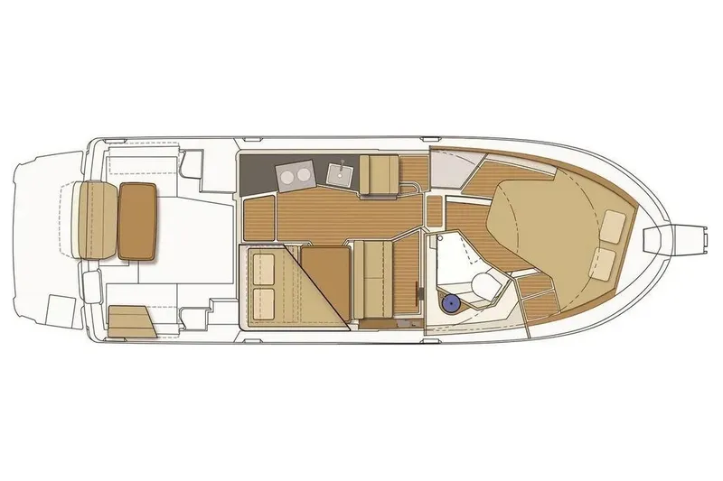 Slide: The Image of Floor plan of 2025 Ranger Tugs R-29 CB boat, showcasing interior layout and design. - 23