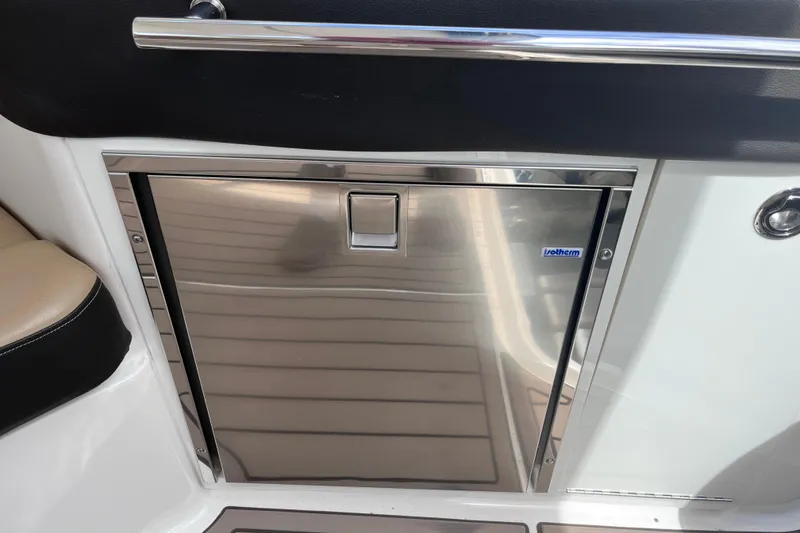 Slide: The Image of Stainless steel compartment on 2020 Sea Ray Sundancer 320 Outboard boat. - 43