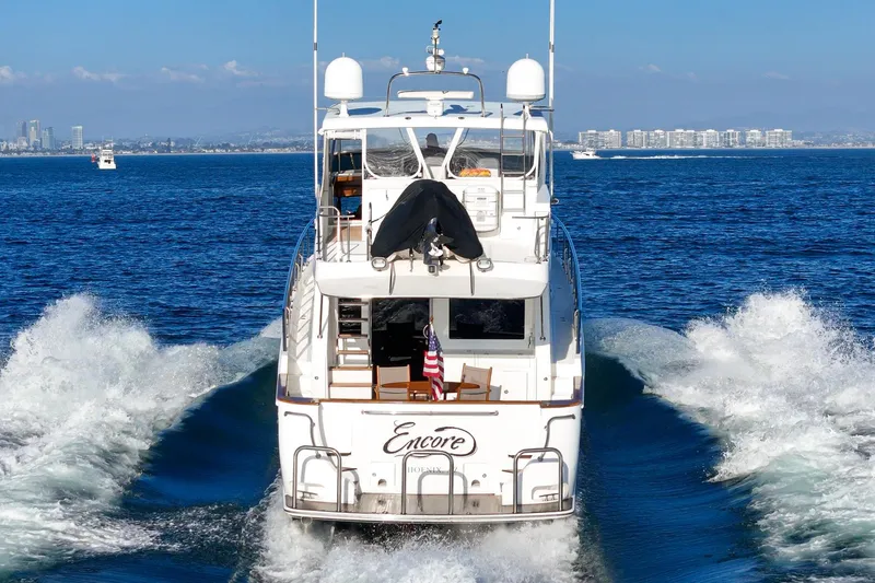 Slide: The Image of Ocean Alexander 64 Pilothouse yacht cruising on open water, 2006 model. - 83