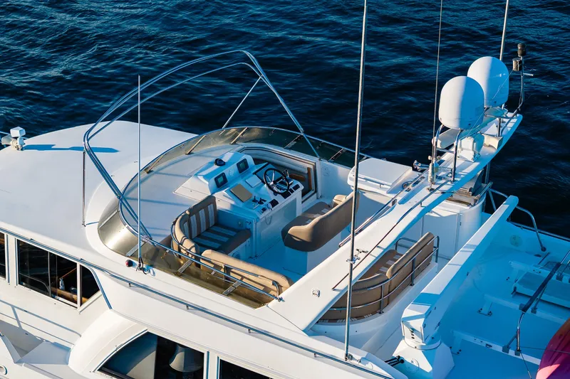 Slide: The Image of 2001 Navigator 61' Pilothouse yacht with spacious upper deck and modern navigation equipment. - 20
