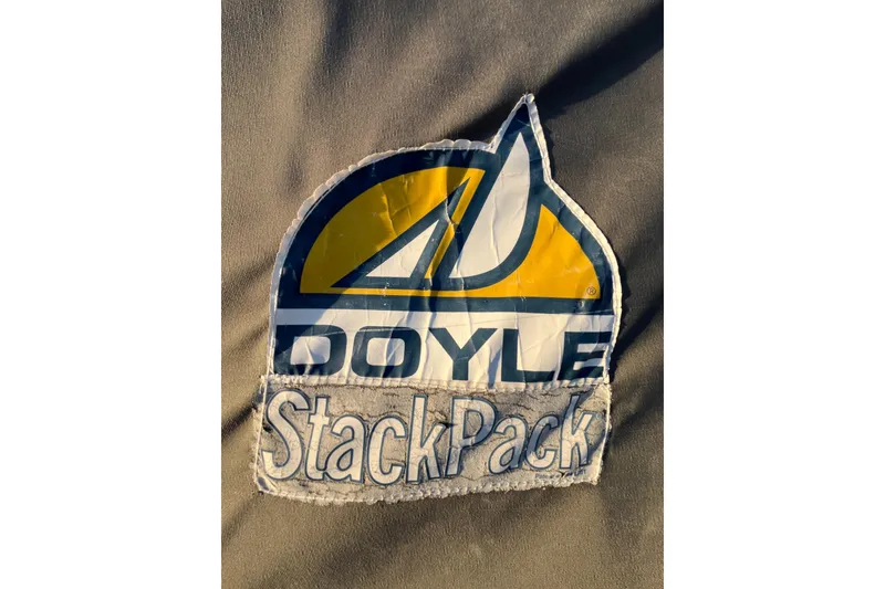 Slide: The Image of Doyle StackPack logo on Catalina 400 sail, 1996 model. - 25