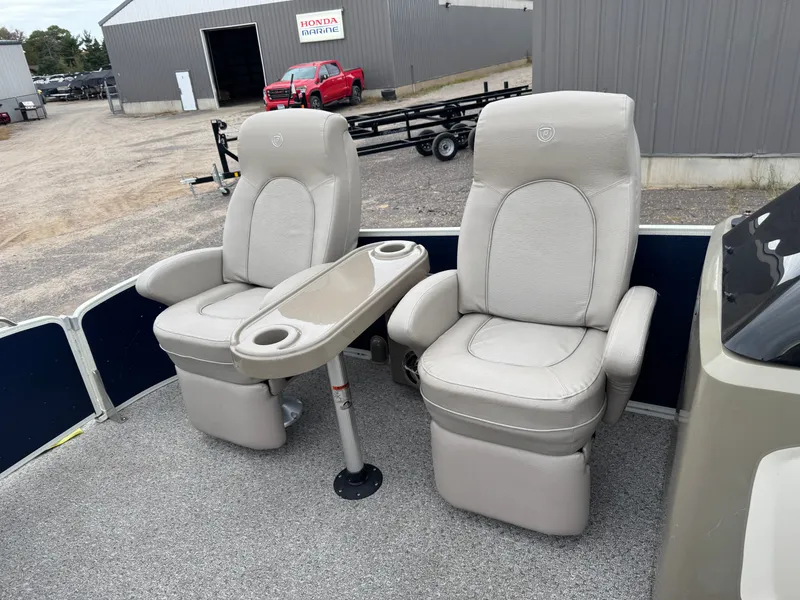 Slide: The Image of Premier 250 Intrigue Pontoon with 140HP Suzuki Fourstroke EFI 2013 - 13