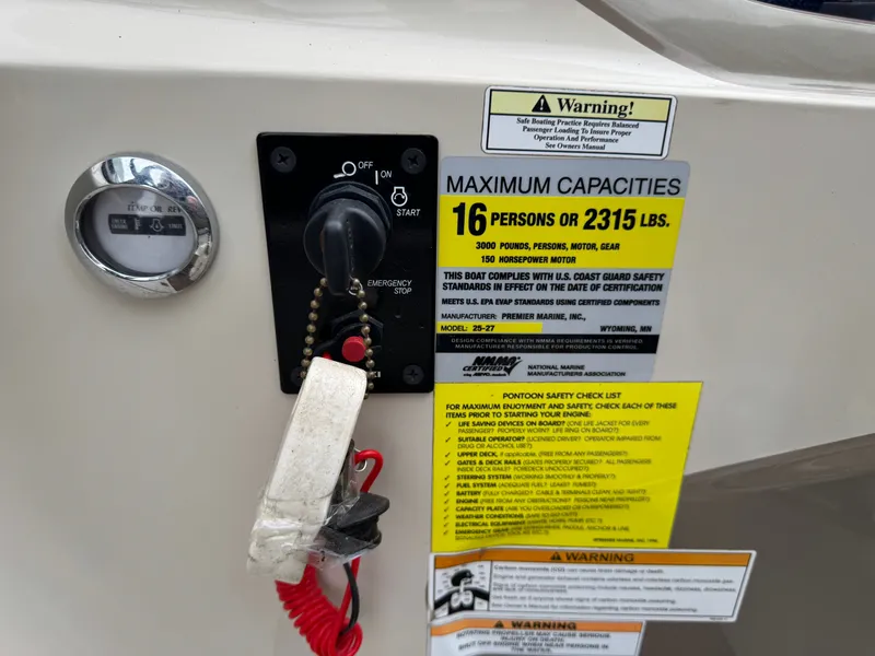 Slide: The Image of Premier 250 Intrigue Pontoon with 140HP Suzuki Fourstroke EFI 2013 - 72