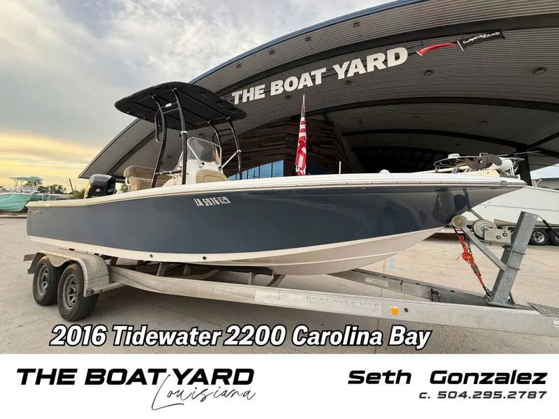 The Image of 2016 Tidewater 2200 Carolina Bay boat on trailer at The Boat Yard. - 1