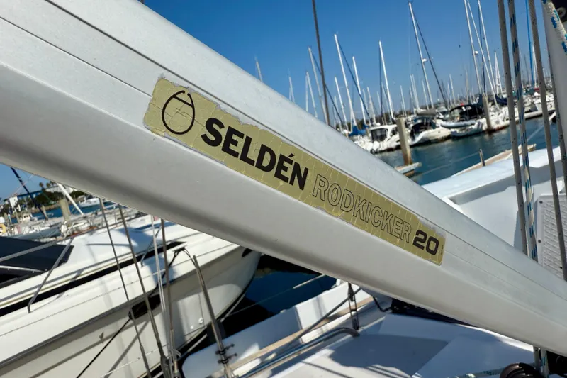 Slide: The Image of Selden Rodkicker 20 on Catalina 425 sailboat, marina background, 2020 model. - 28