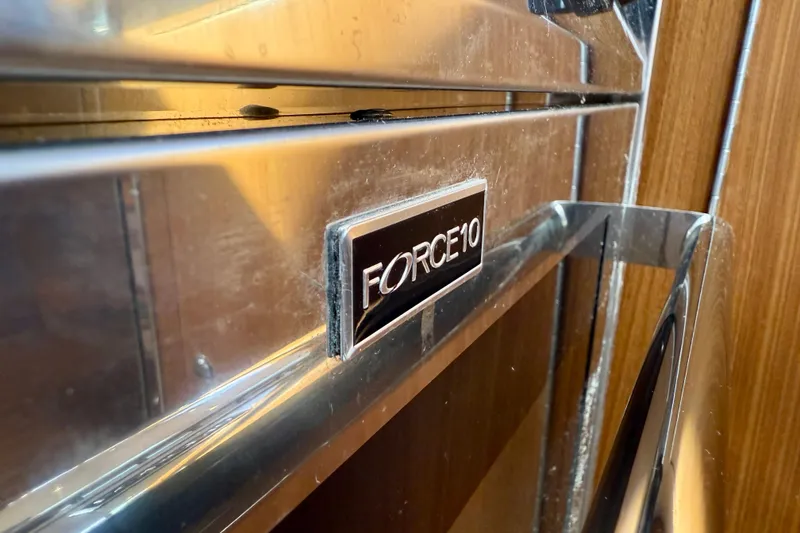 Slide: The Image of Close-up of Force 10 appliance in 2020 Catalina 425 yacht interior. - 35