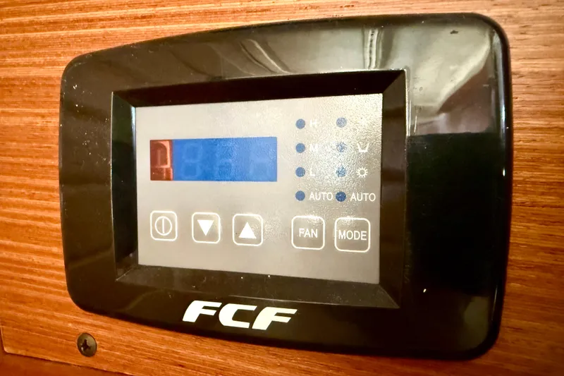 Slide: The Image of Control panel of FCF air conditioning unit on 2020 Catalina 425 yacht. - 64