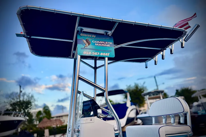 Slide: The Image of 2024 Panga 25 CC boat with canopy, offered by Complete Marine. - 7