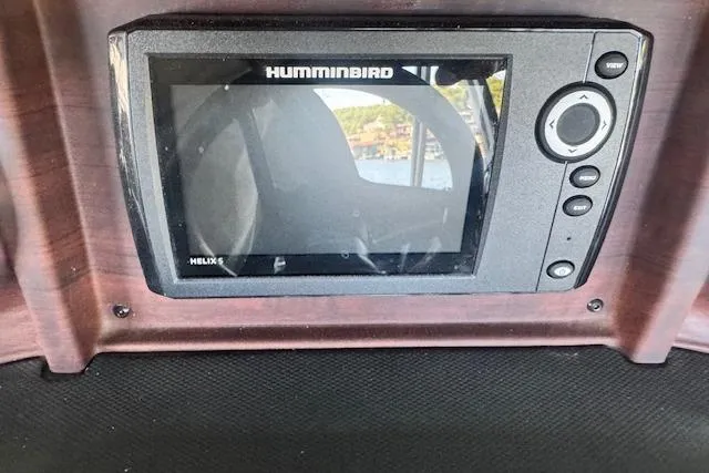 Slide: The Image of Humminbird Helix 5 fish finder on 2022 Berkshire 250CL STS boat dashboard. - 16
