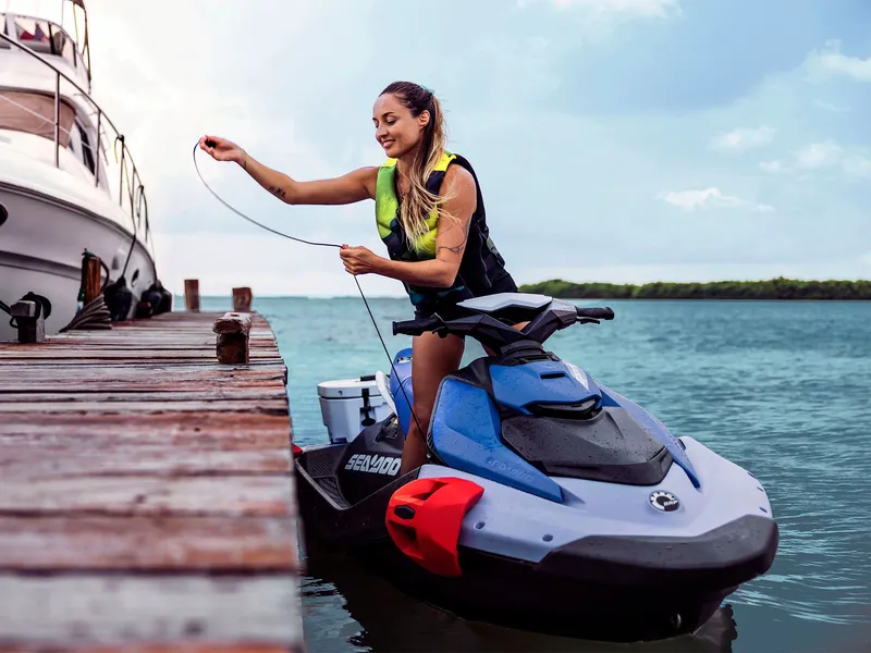 Slide: The Image of Sea-Doo Spark for 2 90 hp Convenience package with iBR 2025 - 13