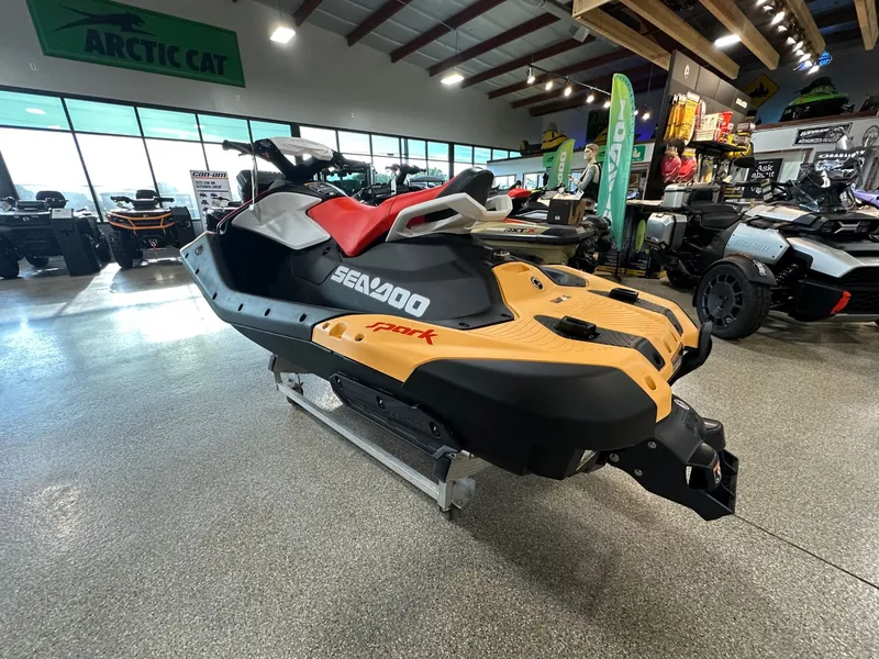 Slide: The Image of Sea-Doo Spark for 2 90 hp Convenience package with iBR and audio in option 2025 - 5