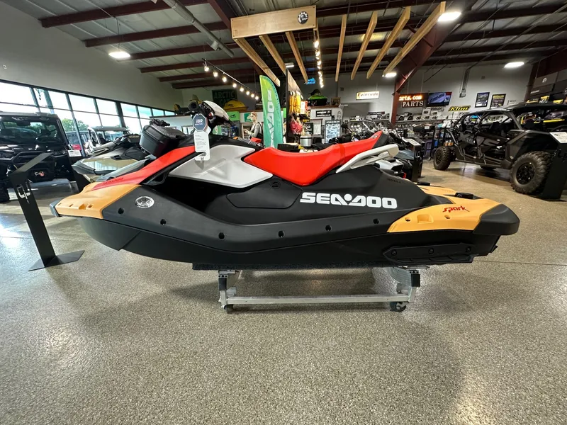 Slide: The Image of Sea-Doo Spark for 2 90 hp Convenience package with iBR and audio in option 2025 - 6
