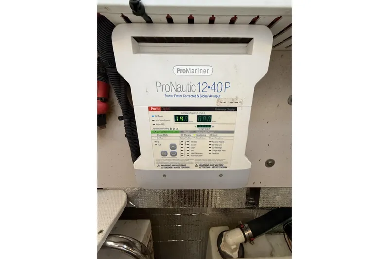 Slide: The Image of ProMariner ProNautic 12:40P charger in 2015 Sea Ray 370 Venture boat. - 32