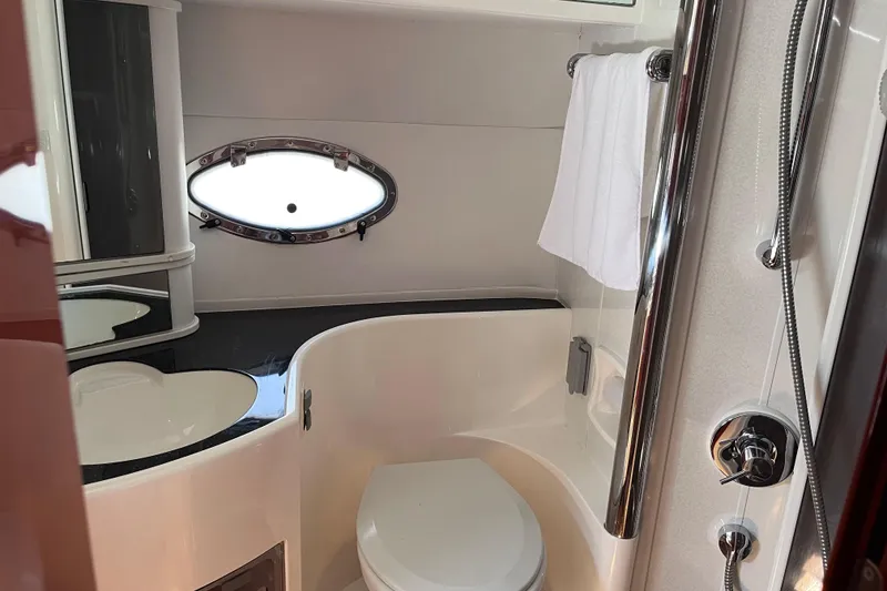 Slide: The Image of Bathroom interior of 2006 Fairline Targa 40 yacht with modern fixtures. - 30