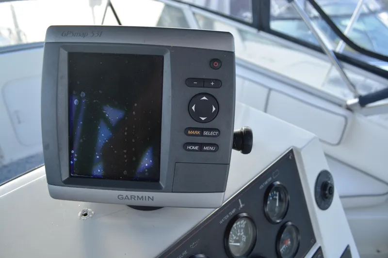 Slide: The Image of Garmin GPSmap 531 on 1995 Carver 380 Santego boat dashboard. - 22