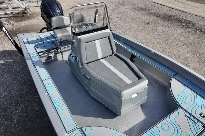Slide: The Image of 2026 Xpress X23B Bay Lounge boat with sleek seating and modern design. - 14