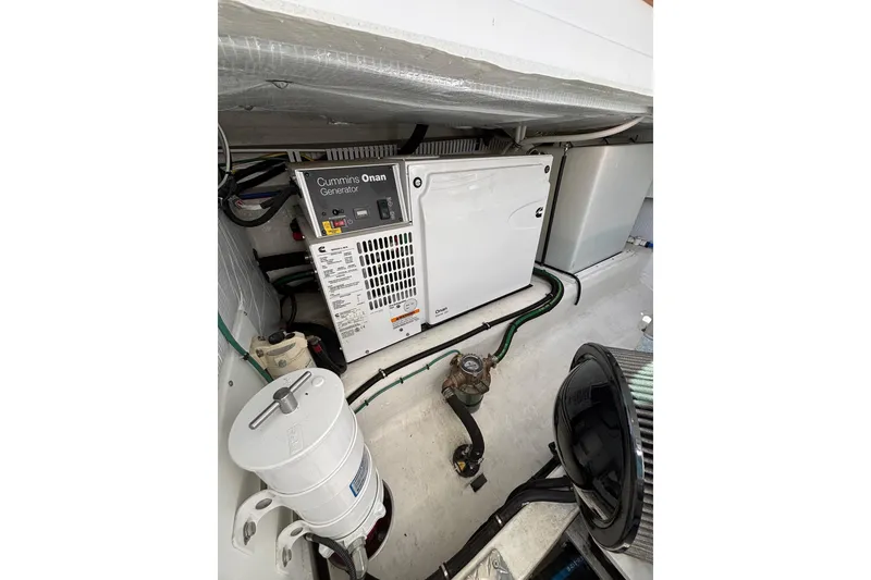 Slide: The Image of Engine room of 2020 Back Cove 37 with Cummins Onan generator. - 69