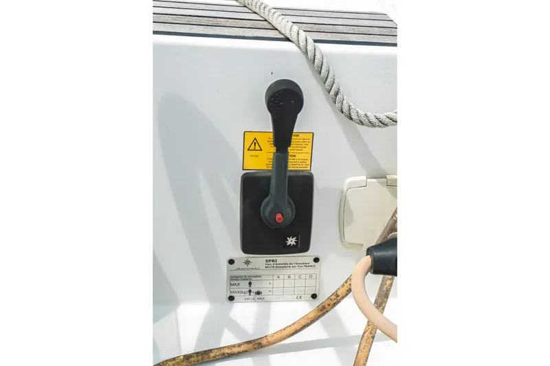 Slide: The Image of Interior cabin of 2018 Jeanneau Sun Odyssey 349 sailboat, featuring a cozy sleeping area. - 22