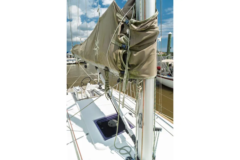 Slide: The Image of Control panel of 2018 Jeanneau Sun Odyssey 349 sailboat with Raymarine equipment. - 29