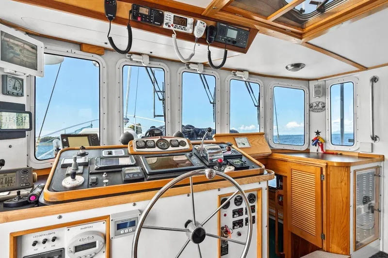 Slide: The Image of Diesel Duck 44 - Pilothouse Helm - 10