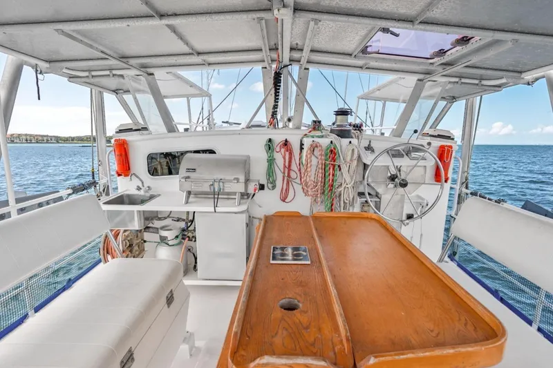 Slide: The Image of Diesel Duck 44 - Cockpit / Flybridge Helm - 11