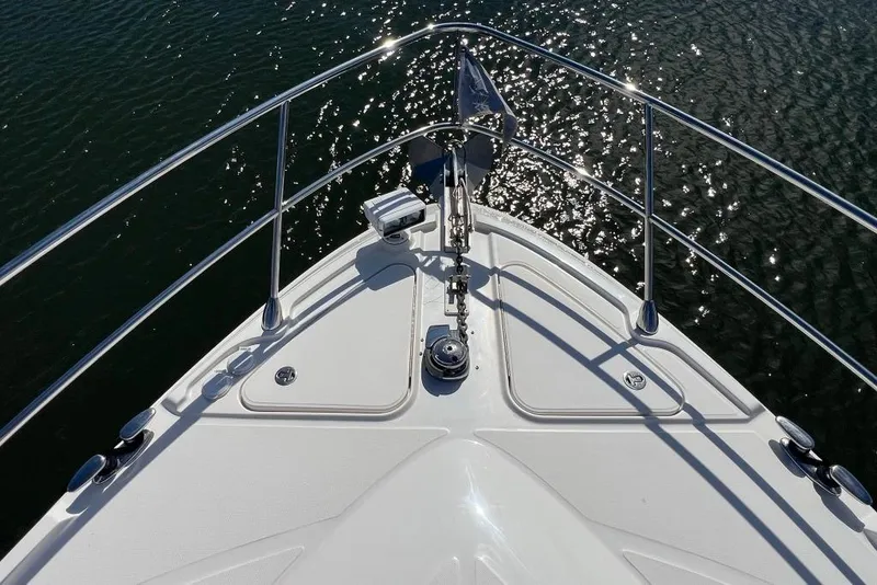 Slide: The Image of Luxurious interior of 2013 Sea Ray 540 Sundancer yacht with modern kitchen amenities. - 16