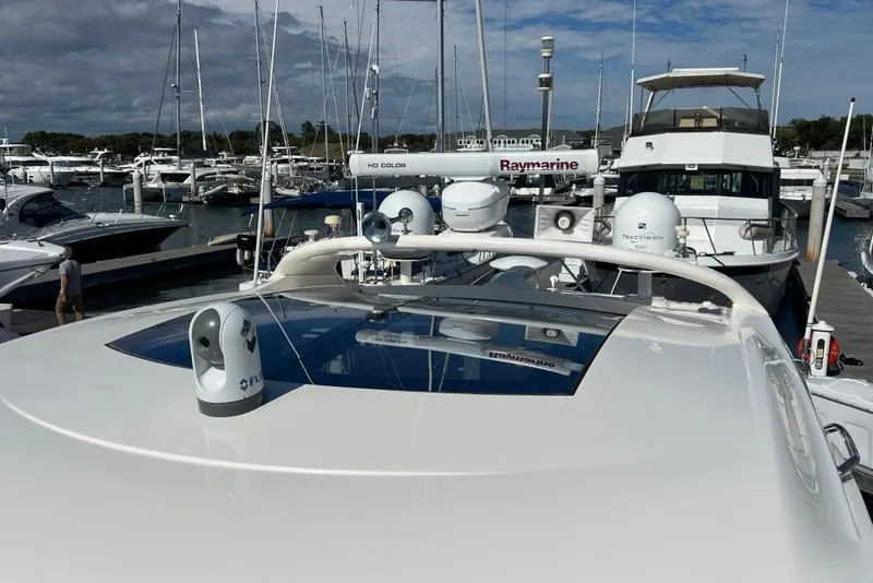 Slide: The Image of Luxurious interior of 2013 Sea Ray 540 Sundancer yacht with modern furnishings and elegant decor. - 18