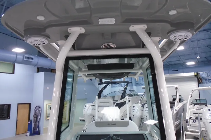 Slide: The Image of 2026 Caymas 24 HB boat interior with modern design and advanced features. - 27