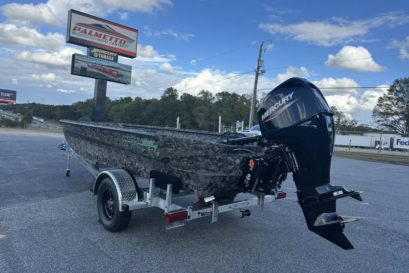 Slide: The Image of 2025 Havoc 1756 boat with Mercury engine on trailer at Palmetto Boat Center. - 3