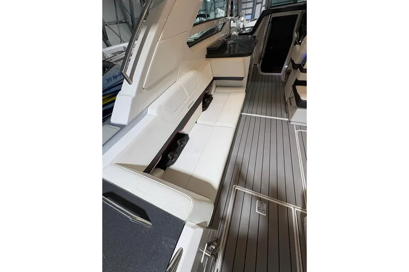 Slide: The Image of 2023 Formula 400 Super Sport Crossover interior with sleek seating and modern design. - 18