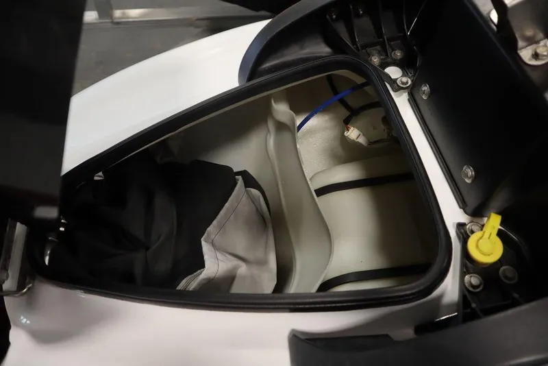 Slide: The Image of 2015 Sea-Doo Spark for 3 storage compartment with interior view. - 10