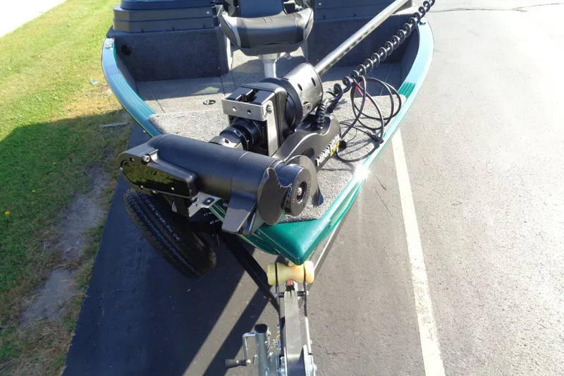 Slide: The Image of 2026 Lund 1675 Adventure Sport boat with trolling motor on trailer. - 6