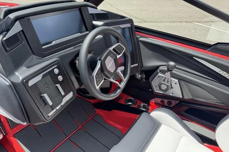 Slide: The Image of 2025 Supra SL 575 interior with modern dashboard and steering wheel design. - 6
