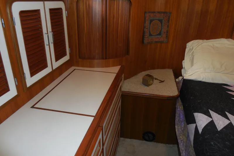 Slide: The Image of Aft master stateroom with abundant storage. - 17