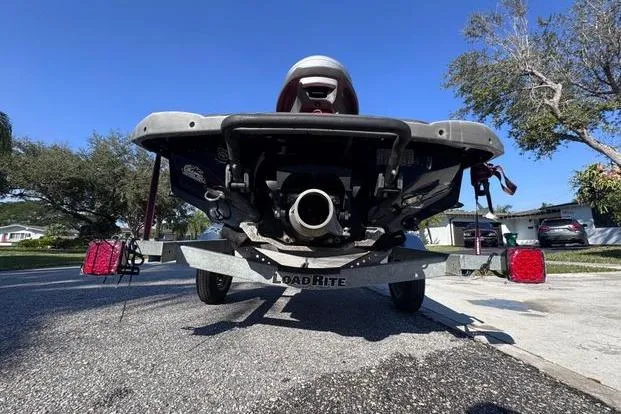 Slide: The Image of 2018 Yamaha WaveRunner EX Deluxe on LoadRite trailer, parked on residential street. - 27