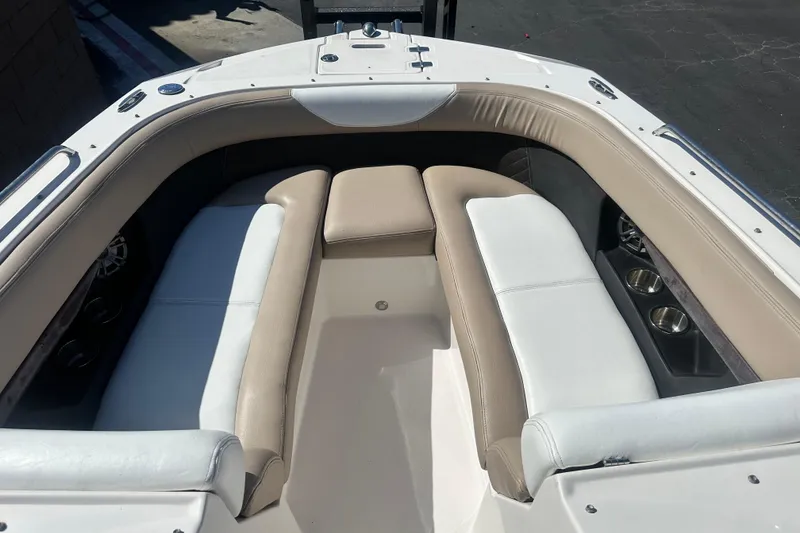 Slide: The Image of Fusion stereo system on 2012 Regal 24 FasDeck boat dashboard. - 21