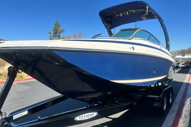 Slide: The Image of 2012 Regal 24 FasDeck boat propeller and stern drive close-up. - 7