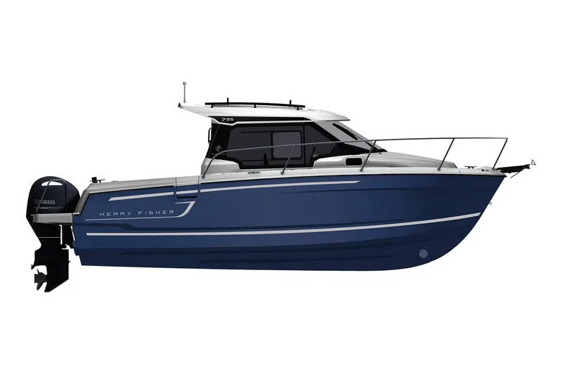 Slide: The Image of 2023 Jeanneau NC Weekender 795 Series 2 boat, rear view with outboard motor. - 21