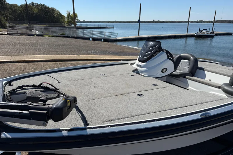 Slide: The Image of Open storage compartment on a 2016 Nitro Z18 Pro boat, featuring a spacious interior. - 52