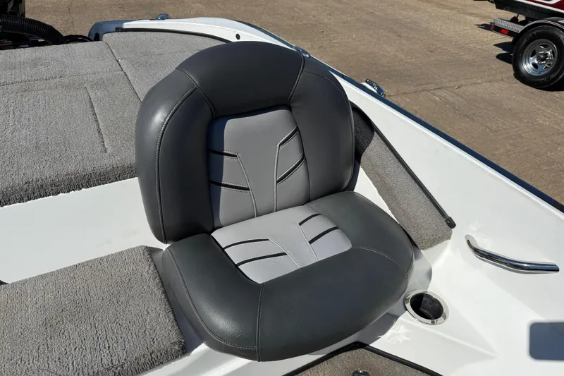 Slide: The Image of Open storage compartment in 2016 Nitro Z18 Pro boat, showing interior details. - 60