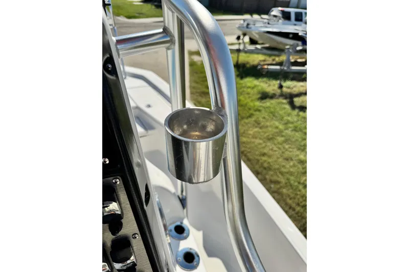 Slide: The Image of Stainless steel cup holder on 2016 Blue Wave 2200 STL RISER boat. - 15