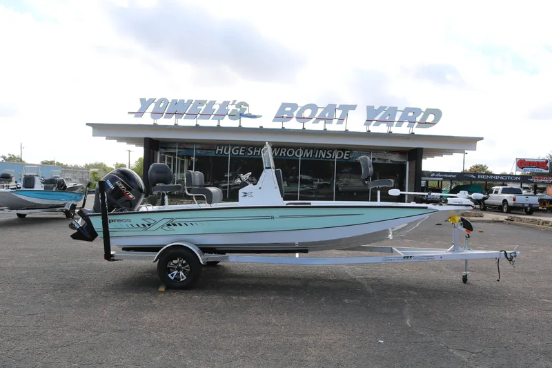 The Image of 2026 Xpress H20B Bay boat on trailer at Yowell's Boat Yard dealership. - 0