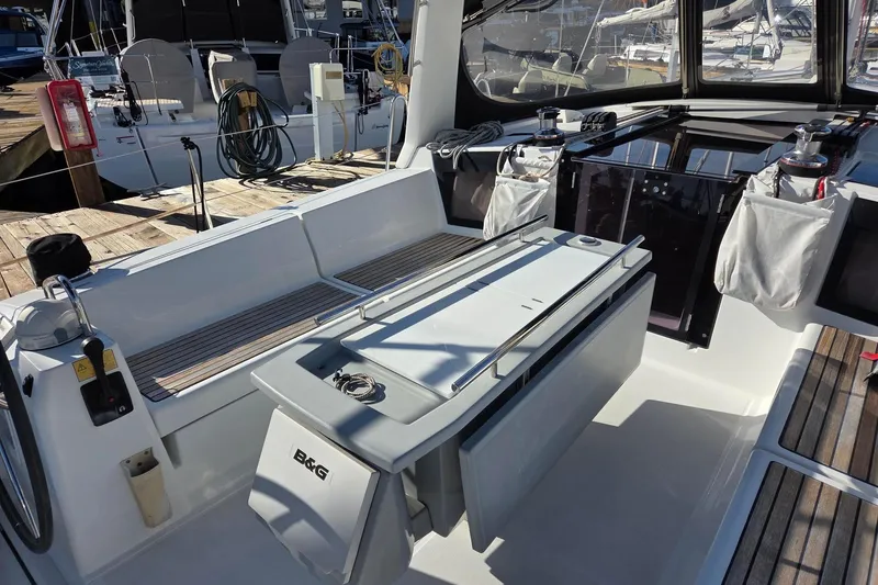 Slide: The Image of Spacious Cockpit with Teak Seating - 22