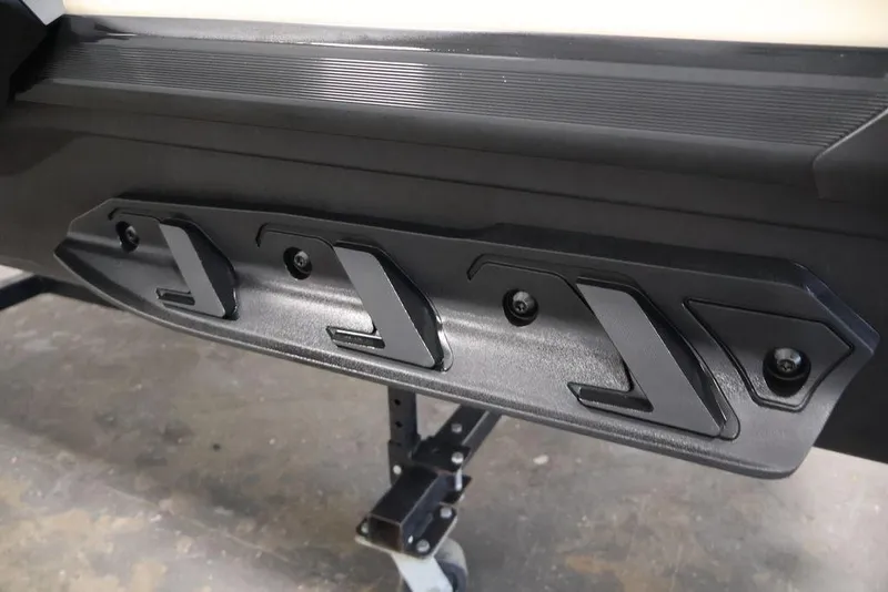 Slide: The Image of Close-up of 2026 Sea-Doo Wake 170 hull detail, showcasing sleek design and craftsmanship. - 14
