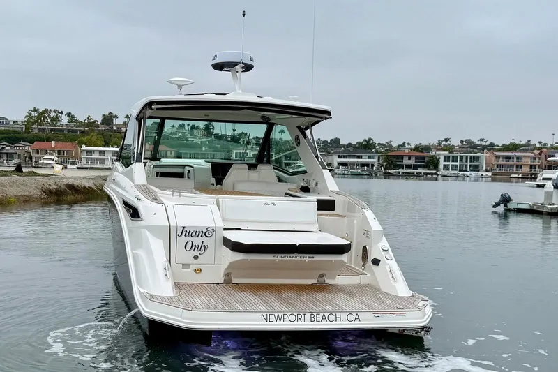 Slide: The Image of 2023 Sea Ray Sundancer 320 Coupe docked in Newport Beach, CA. - 12