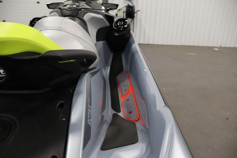 Slide: The Image of 2026 Sea-Doo RXT-X 325 jet ski interior with vibrant seat and sleek design. - 3