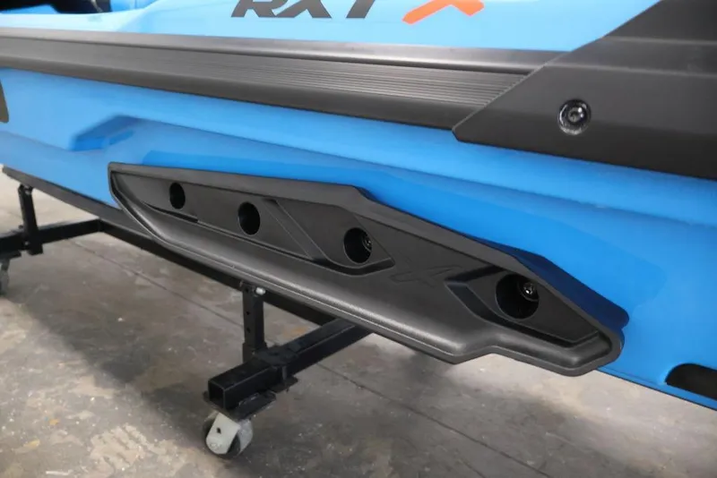 Slide: The Image of 2026 Sea-Doo RXT-X 325, blue body detail, showcasing sleek design and craftsmanship. - 18