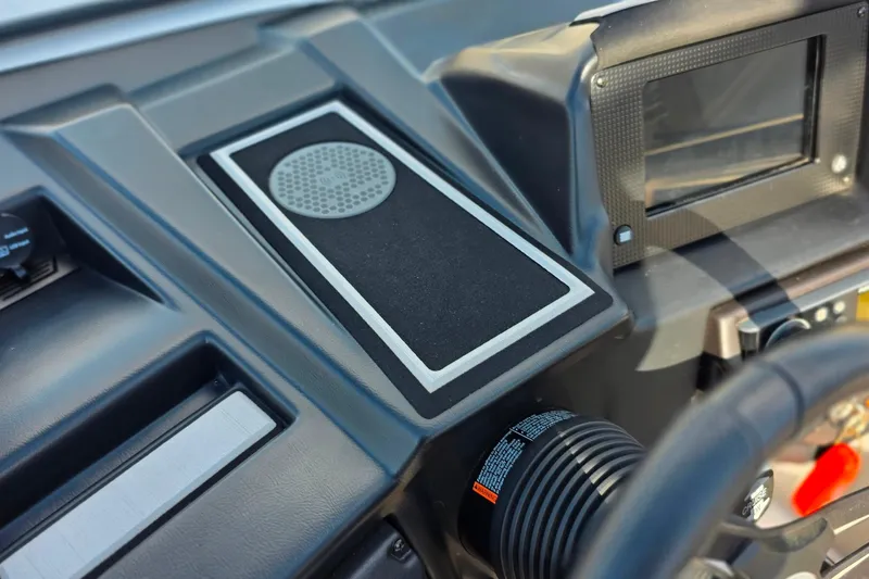 Slide: The Image of 2020 Moomba Makai dashboard with speaker and display screen, featuring modern design elements. - 21