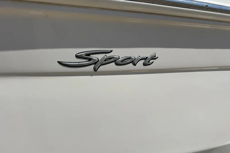 Slide: The Image of "Sport" emblem on 2005 Sea Ray 200 Sport boat exterior. - 6