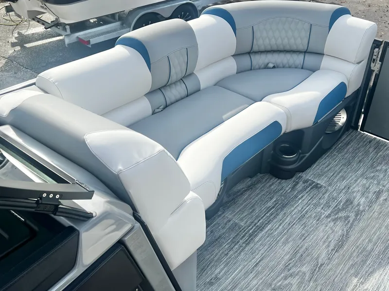 Slide: The Image of Avalon Catalina 25' Quad Lounge Windshield Triple-Toon - IN STOCK 2026 - 25